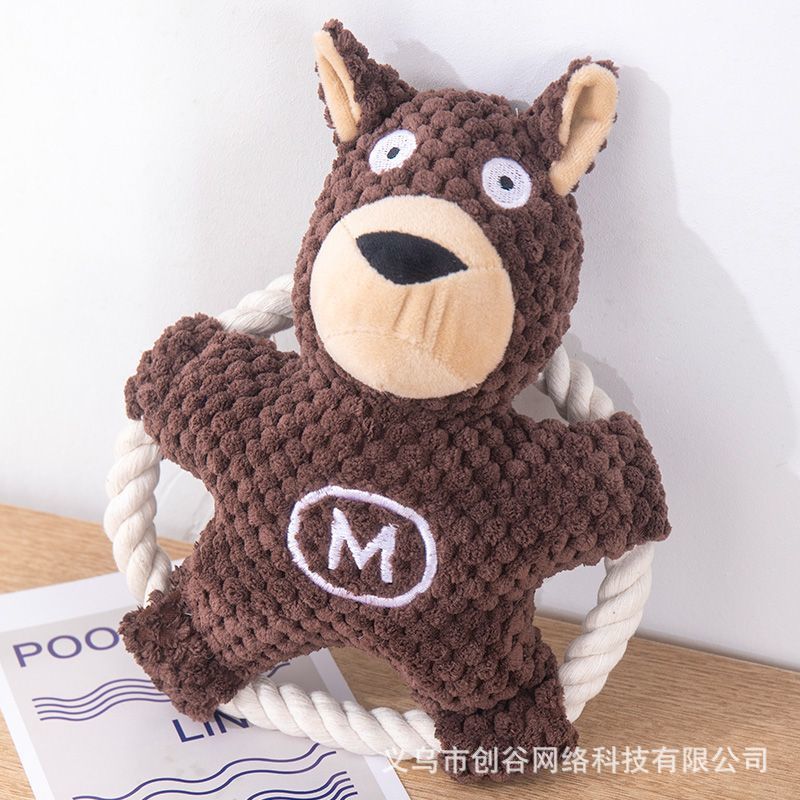 Plush Squeaky Dog Toy, Durable, for Medium and Large Dogs