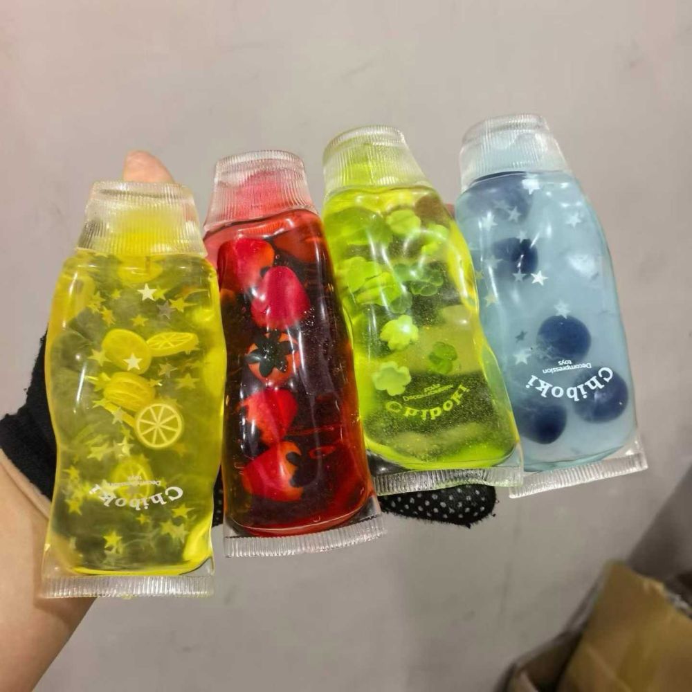 Chiboki Squishy Fidget Toy, Slow Rebound Fruit Design, Building Blocks