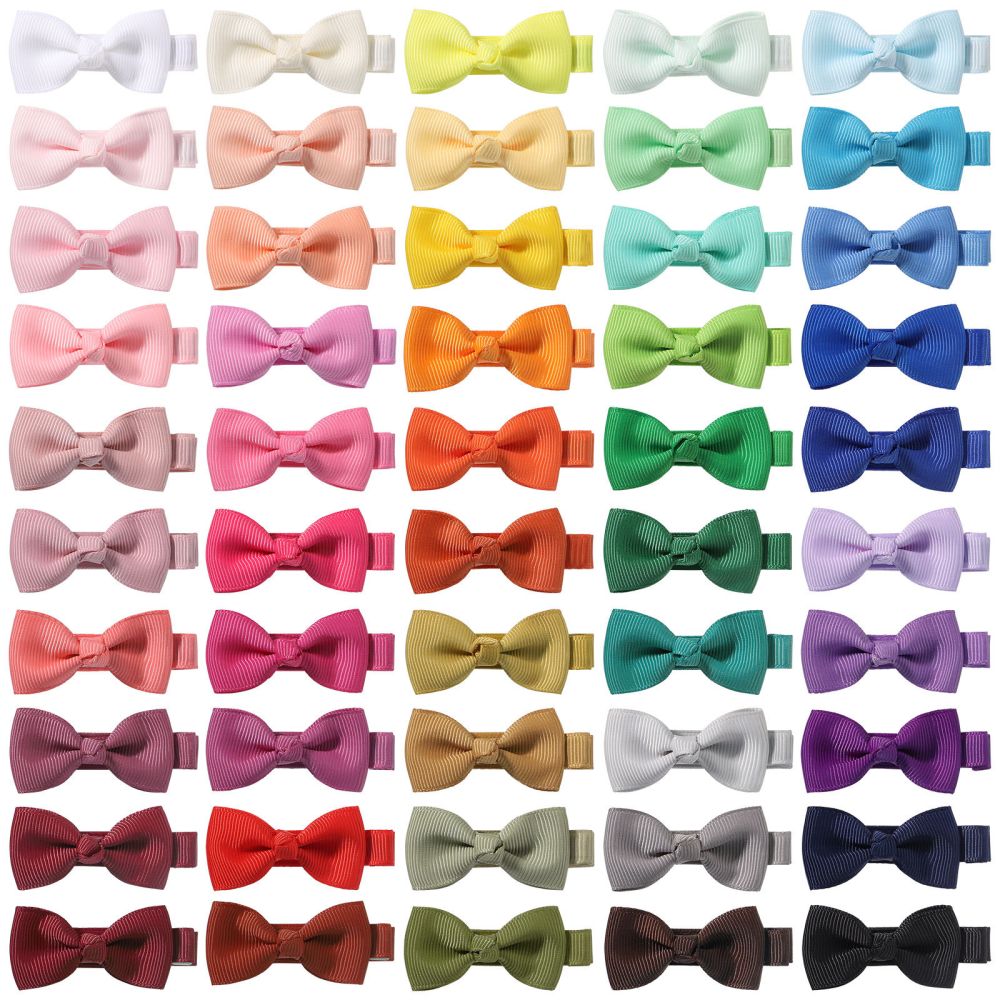 Children's Non-Slip Hair Clips, Pure Color Fabric Handmade Baby Hair Clips