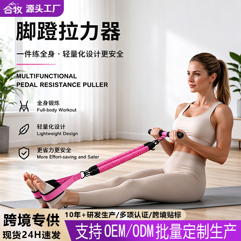 Foot Pedal Ab Trainer for Home, Sit-Up Assist and Stretch Equipment