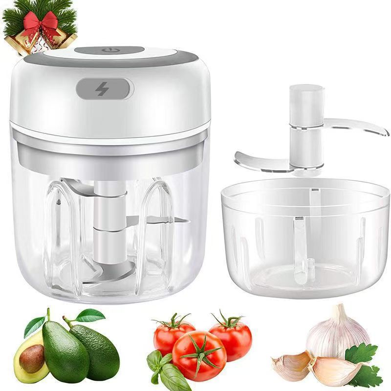 Wireless Electric Garlic Mincer Multifunctional Garlic Crusher Meat Grinder Kitchen Food Processor Blender Garlic Paste Maker - 6