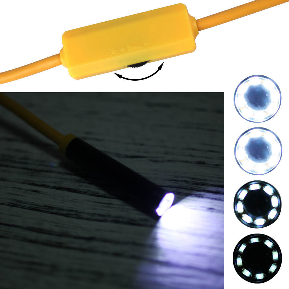 Wireless WiFi Endoscope 8mm Probe Inspection Camera