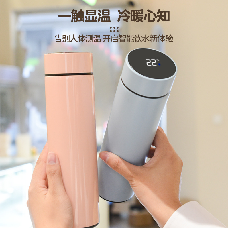 Mini thermos cup wholesale, smart temperature indicator, 316 stainless steel cup, compact and portable, 304 food-grade insulated water cup - 3