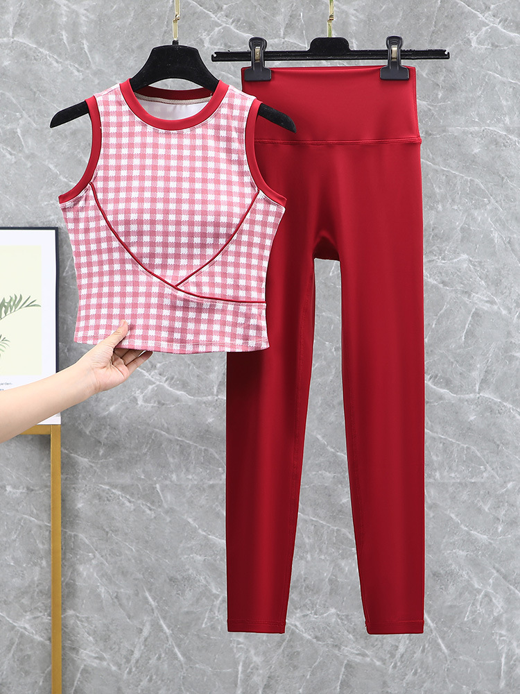 Lulu Three-Piece Chinese-Style Yoga Set with Pilates Vest