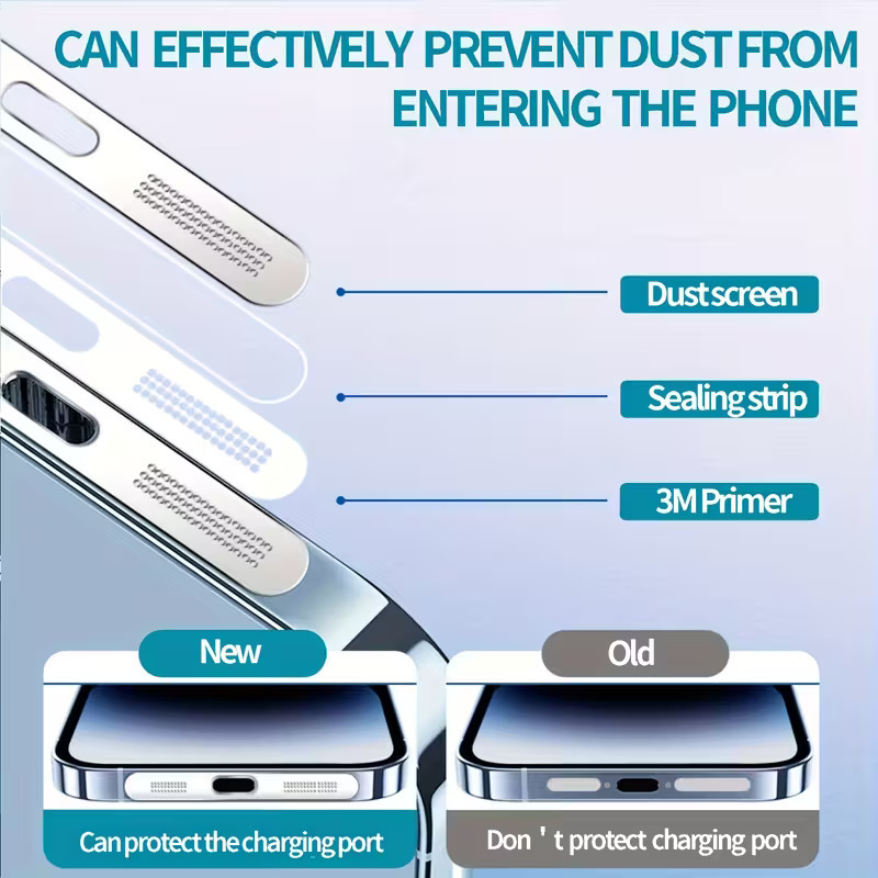 Telefon Toz Koruma Kapağı Seti USB C Toz Koruma Kapağı iPhone 15 / 16 için Toz Koruma Temizleme Seti