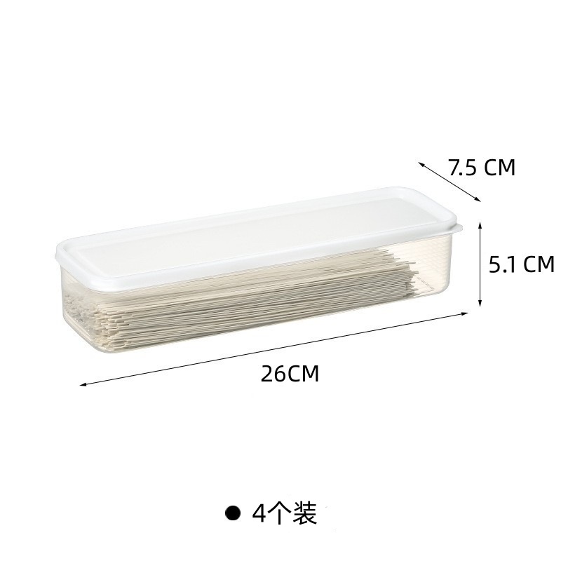Onion, ginger, garlic, green onion noodle storage box, rectangular noodle protection box, food grade sealed plastic food container - 10