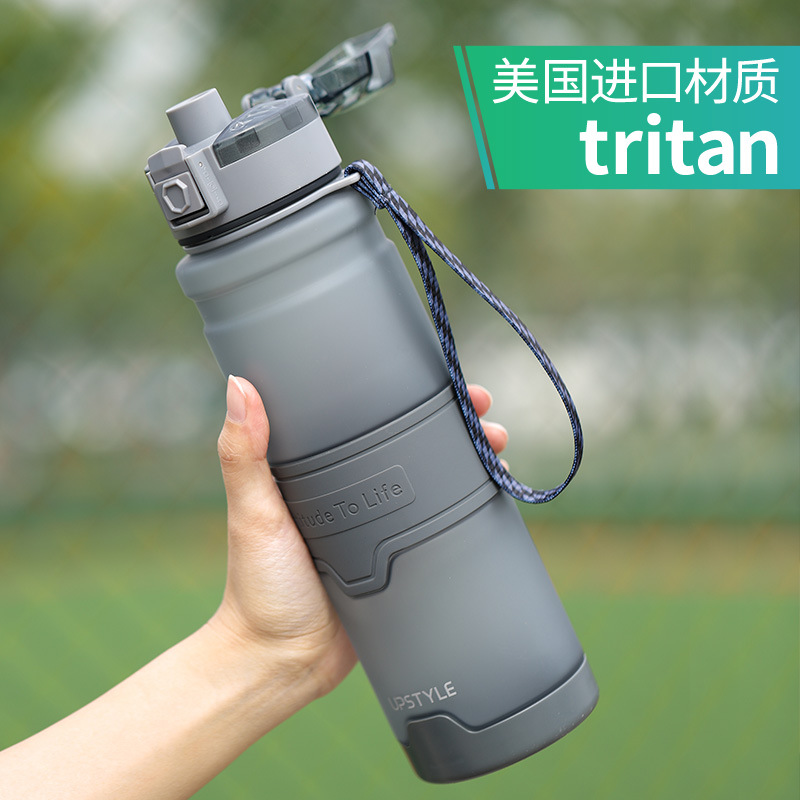 upstyle悠家良品 Tritan Material Large Capacity Portable Shockproof Fitness Sports Water Bottle Plastic Cup - 1
