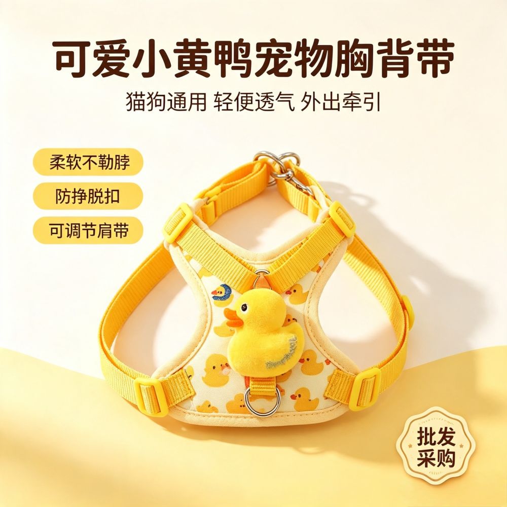 Small Dog Vest-Style Harness with Walking Leash