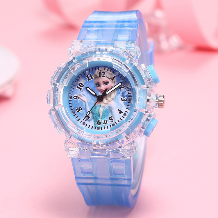 Children's Watch Colorful Light Quartz - 1