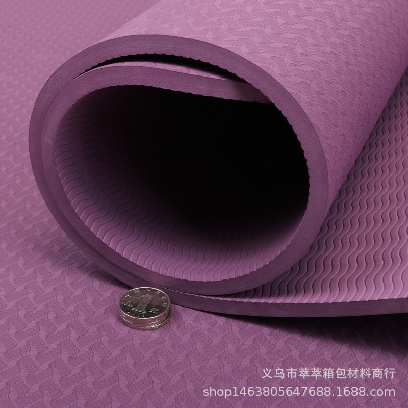 工厂双层双色防撕裂tpe瑜伽垫 加宽加厚无味垫子义乌源头