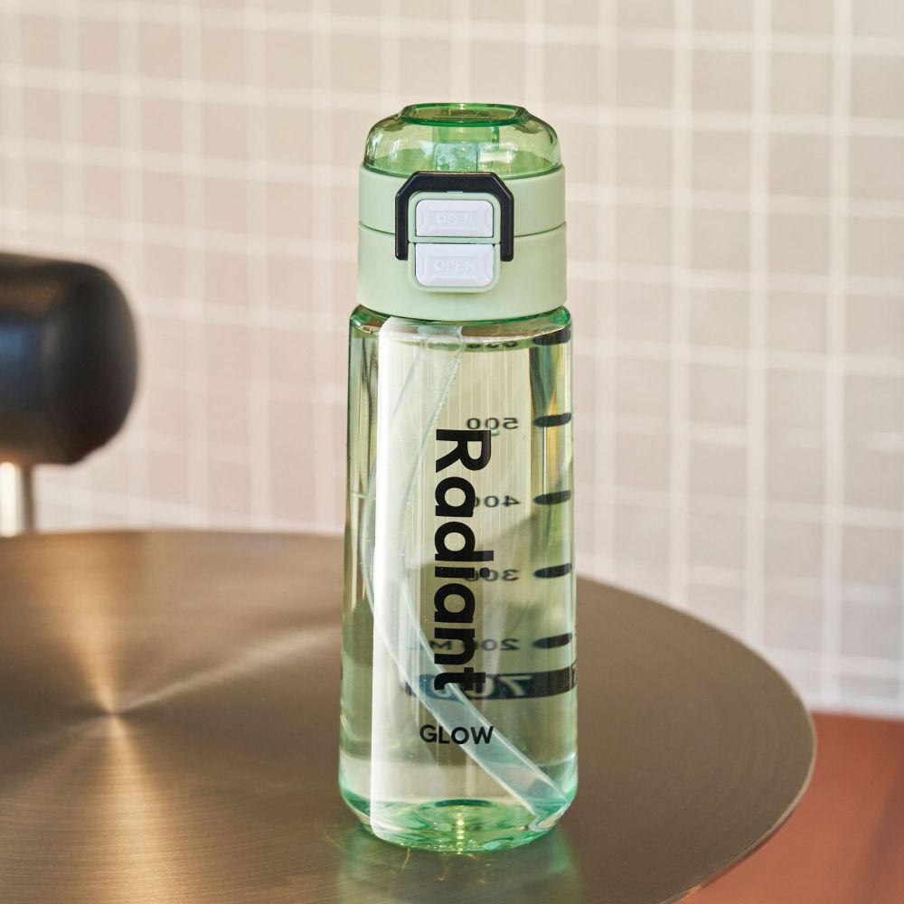 Fuxing doppelte Trinkbecher tragbar offene Sommer-Kunststoff-Wasserflasche hochwertiger Sporttrinkbecher mit Deckel zum Öffnen Strohhalm-Becher für Herren und Damen - 8