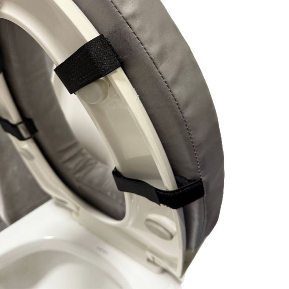 Waterproof Velcro Toilet Seat Cover, Soft Raised Thickened Cushion