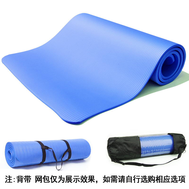 Saishuo üreticisi yüksek yoğunluklu NBR yoga matı genişletilmiş 10mm kalınlaştırılmış 15 kaymaz dans fitness malzemeleri toptan - 8