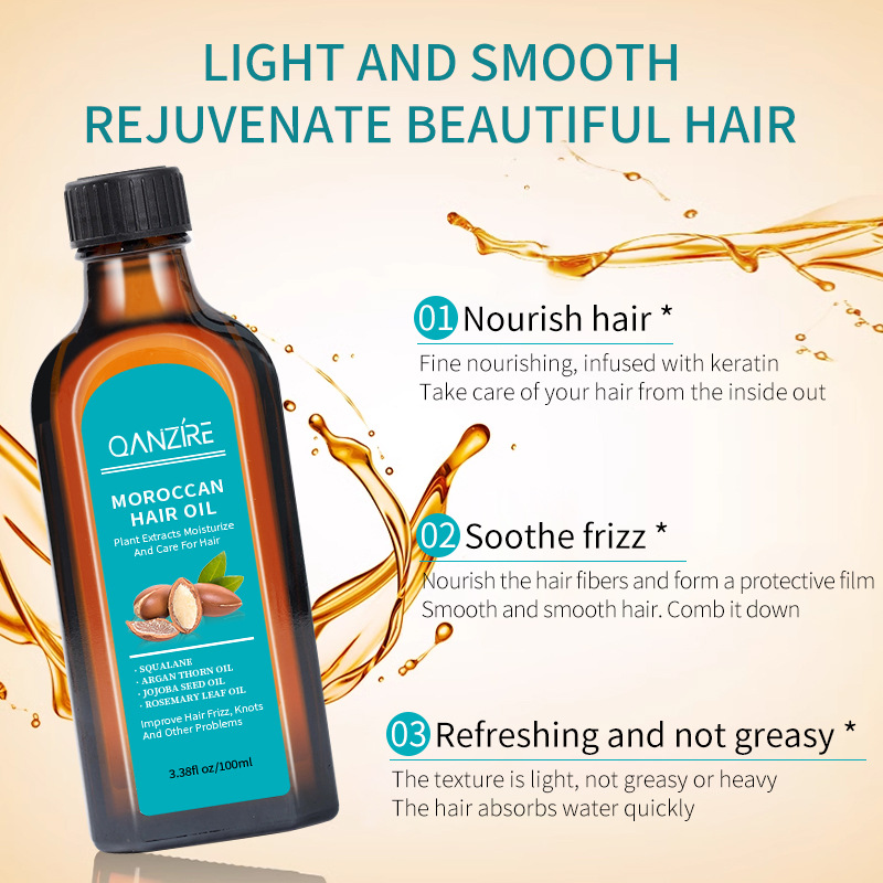 Cross-Border Moroccan Argan Oil Hair Care Oil 100ml hair care essential oil