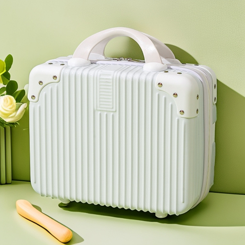 Custom Portable Suitcase 14-inch Cosmetic Case Small Luggage Suitcase Password Box Travel Suitcase Carry-on Macaron Color Carry-on Suitcase