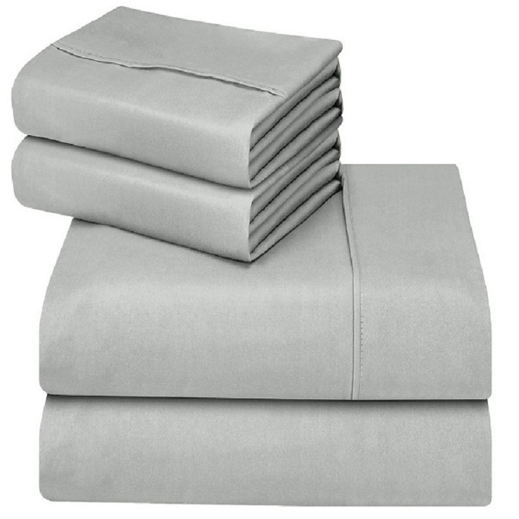 Vio Vierteiliges Bettbezug-Set mit flachen Streifen - 1