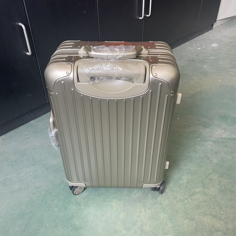 Vollaluminium-Magnesium-Legierung 925 klassischer Trolleykoffer 21 Zoll Handgepäck Metallkoffer Reisekoffer 30 Gepäckkoffer mit Label
