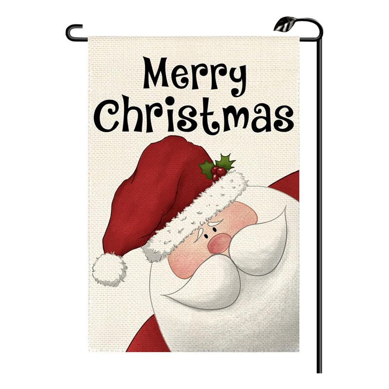 Weihnachten Gartenflagge Grinch Weihnachtsmann Outdoor Hofflagge doppelseitig bedruckt Grenzüberschreitend neue Flagge
