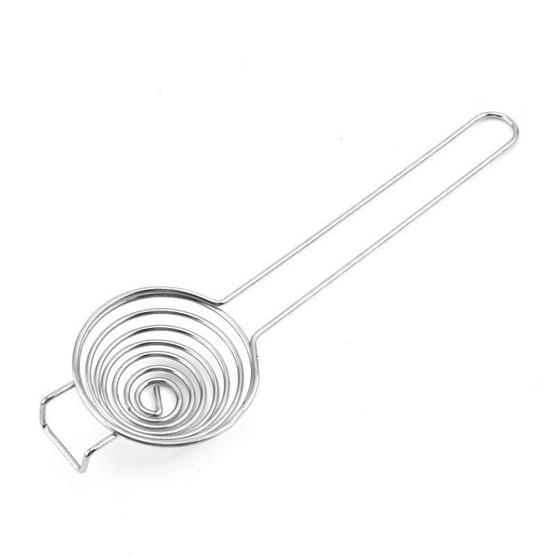 Creative extended handle stainless steel wire egg white separator stainless steel spring manual egg beater egg mixer - 5
