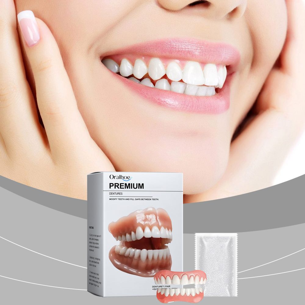 ORALHOE Косметические накладки на зубы, зубные протезные покрытия для улучшения эстетики улыбки, изготовлены из протезного материала для комфортной и уверенной улыбки