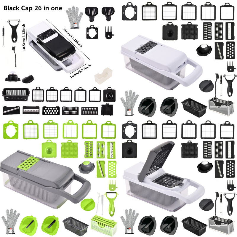 Multi-purpose vegetable chopper and slicer - 1