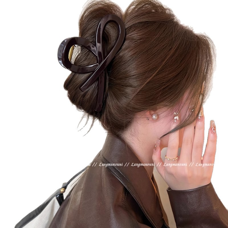 PC-Material Haargreifer Große Größe für volles Haar Haarspange Damen Hinterkopf Hai-Clip Neues Modell Hochwertiges Haarzubehör - 6