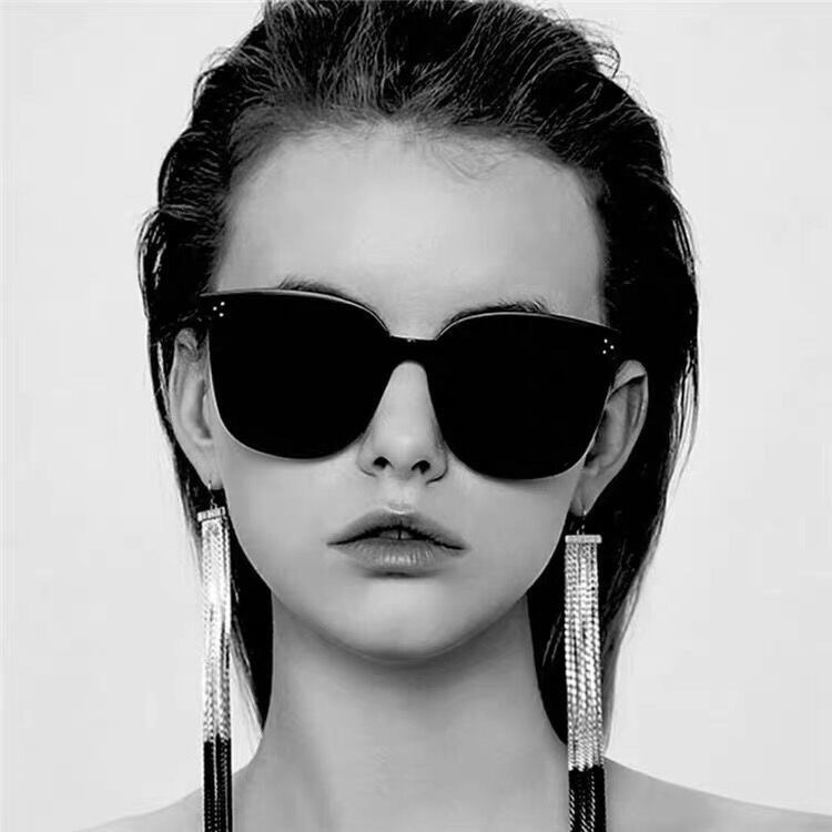 2024 Damen-Sonnenbrillen Drei-Punkt-Schwarz Winddicht Trend Europa- und American-Stil Vielseitige Brillen - 4