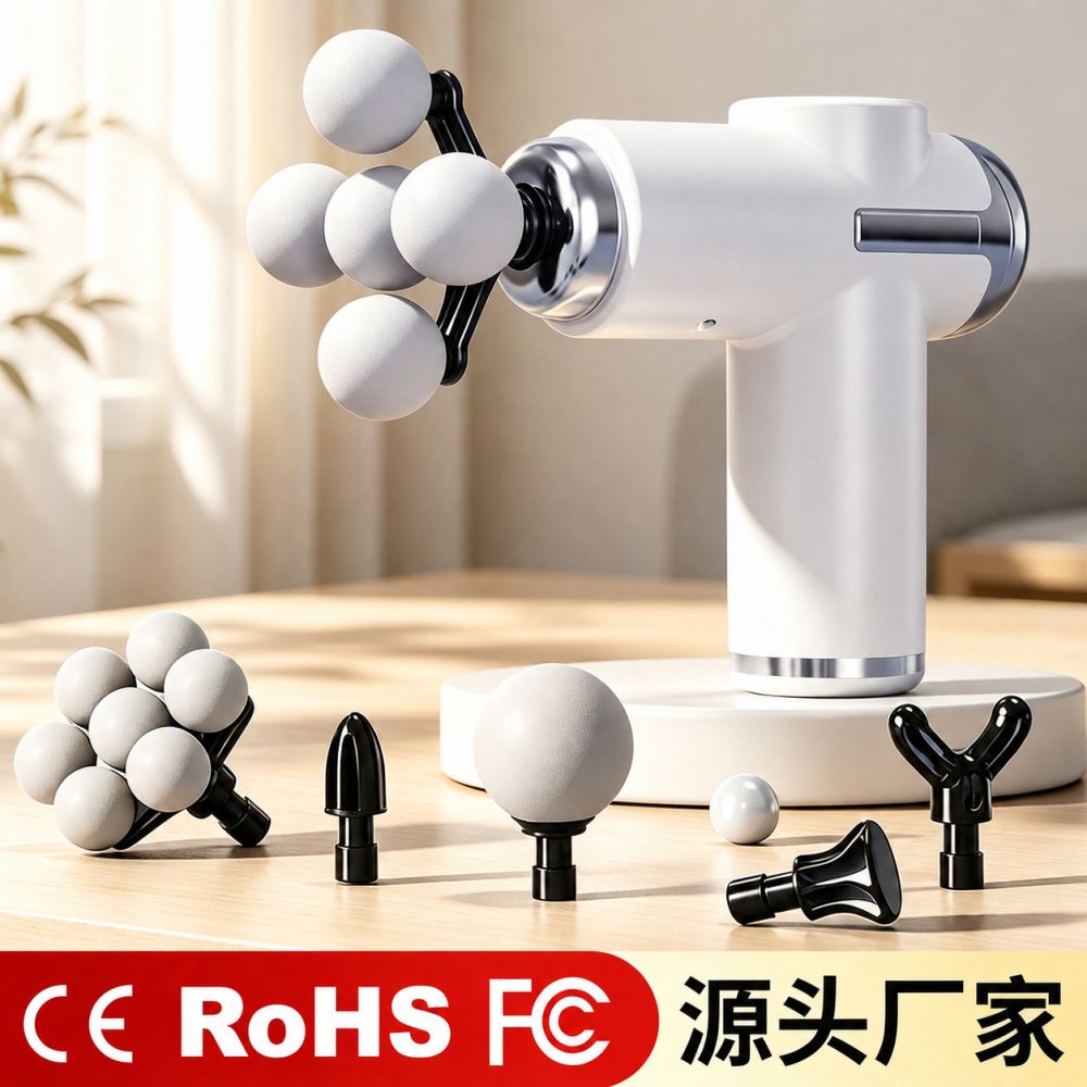 Multi-Head Mini Neck Fascia Gun, Portable Pocket-Size Muscle Massager