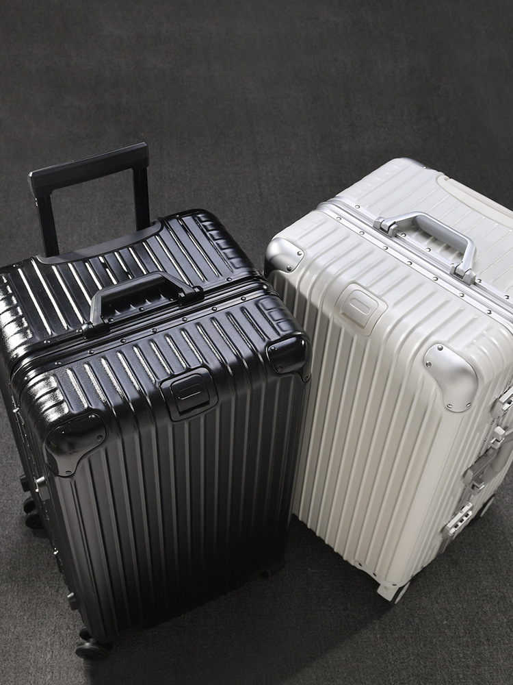 Verstärkte Aluminium-Trolley-Koffer mit 360°-Rollen und großem Fassungsvermögen, Reisekoffer für internationale Reisen, 32-Zoll-Gepäckkoffer - 1