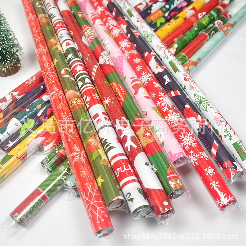 Small Roll Gift Wrapping Paper, Birthday and Christmas Designs, Coated Print