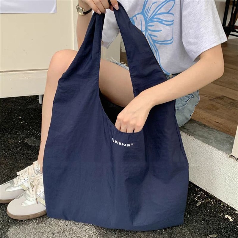Widelia summer large tote bag quick-drying nylon shopping bag large capacity shoulder bag for women