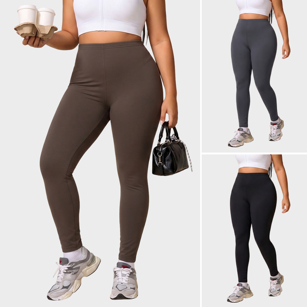 Damen-Yogaleggings, hochgeschnitten, Po-Lift, Große Größen