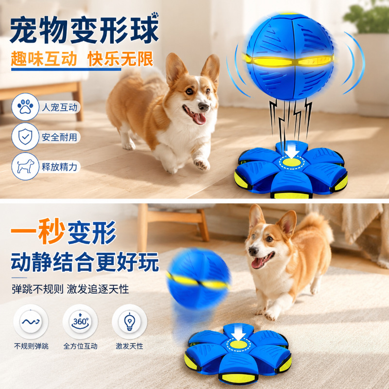 Durable Bite-Resistant Dog Chew Ball for Border Collie and Corgi - 1