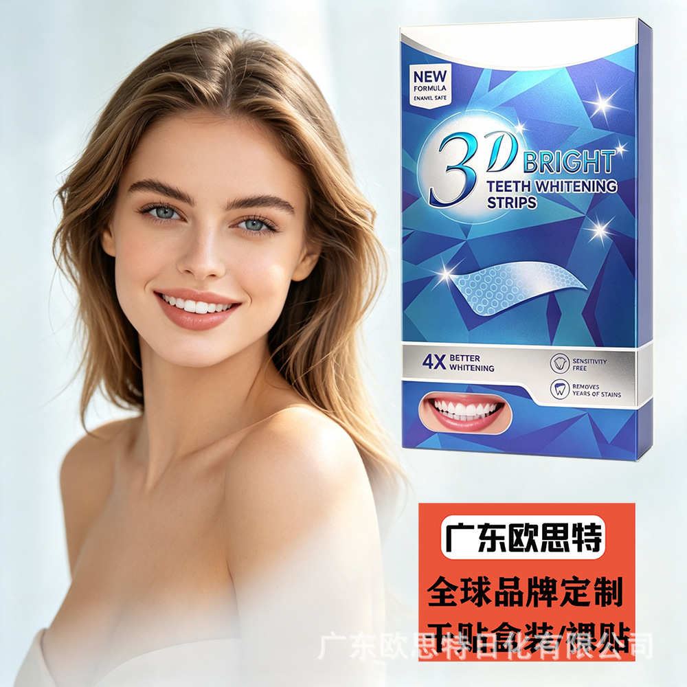 3DTEETH Teeth Whitening Strips PAP Non-Peroxide Residue-Free
