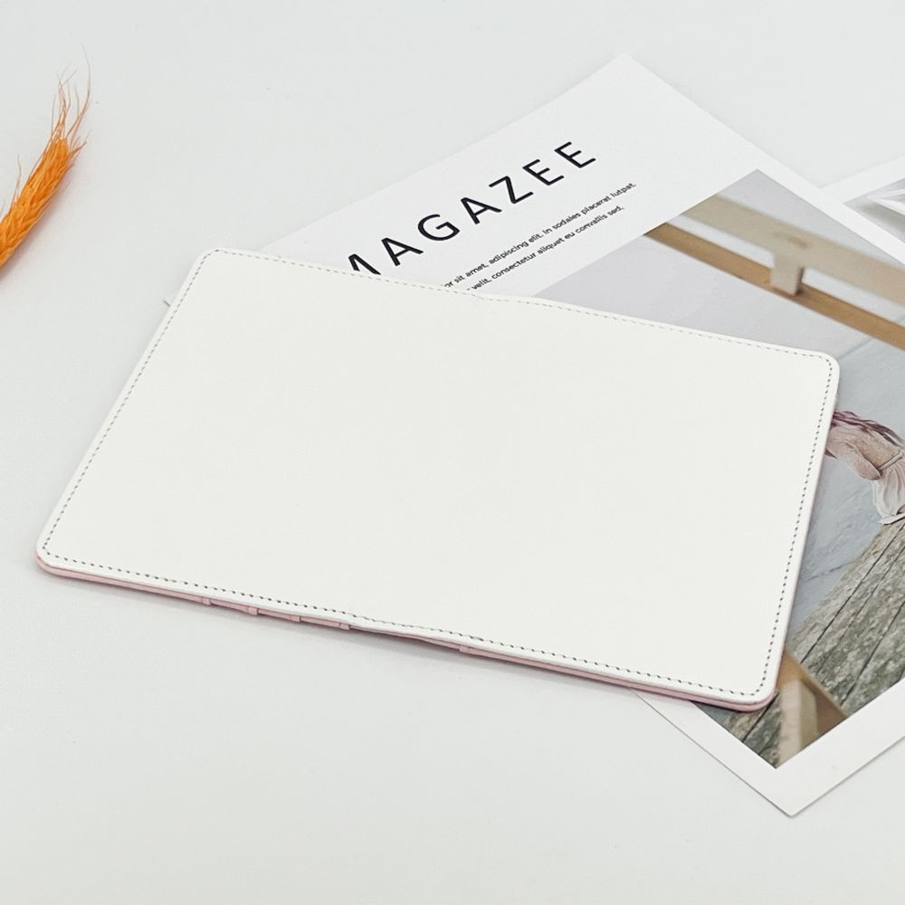 Heat Transfer Sublimation Passport Holder Multi-function Passport Card Case ID Card Holder Travel Long Style Pure Color Passport Cover Wholesale