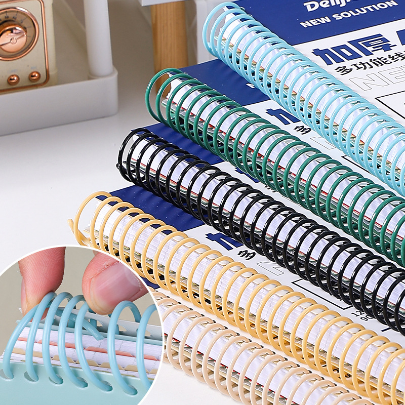 Deli Jiada Student Notebook, Tearable with Dividers, Subject-Divided Ruled, A4 and A5 Spir