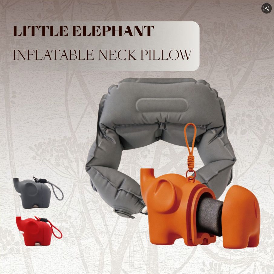 Xiaoxiang portable press-to-inflate U-shaped travel neck pillow - 1