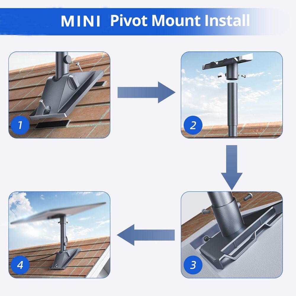 Signal Receiver Bracket Star-MINI Aluminum Alloy Car Roof Bracket Outdoor Rack Starlink V5 Bracket