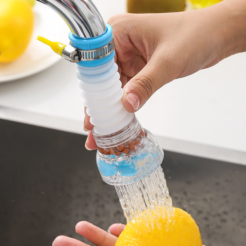 Home type kitchen faucet splash prevention head extension filter rotating medical stone shower head - 2