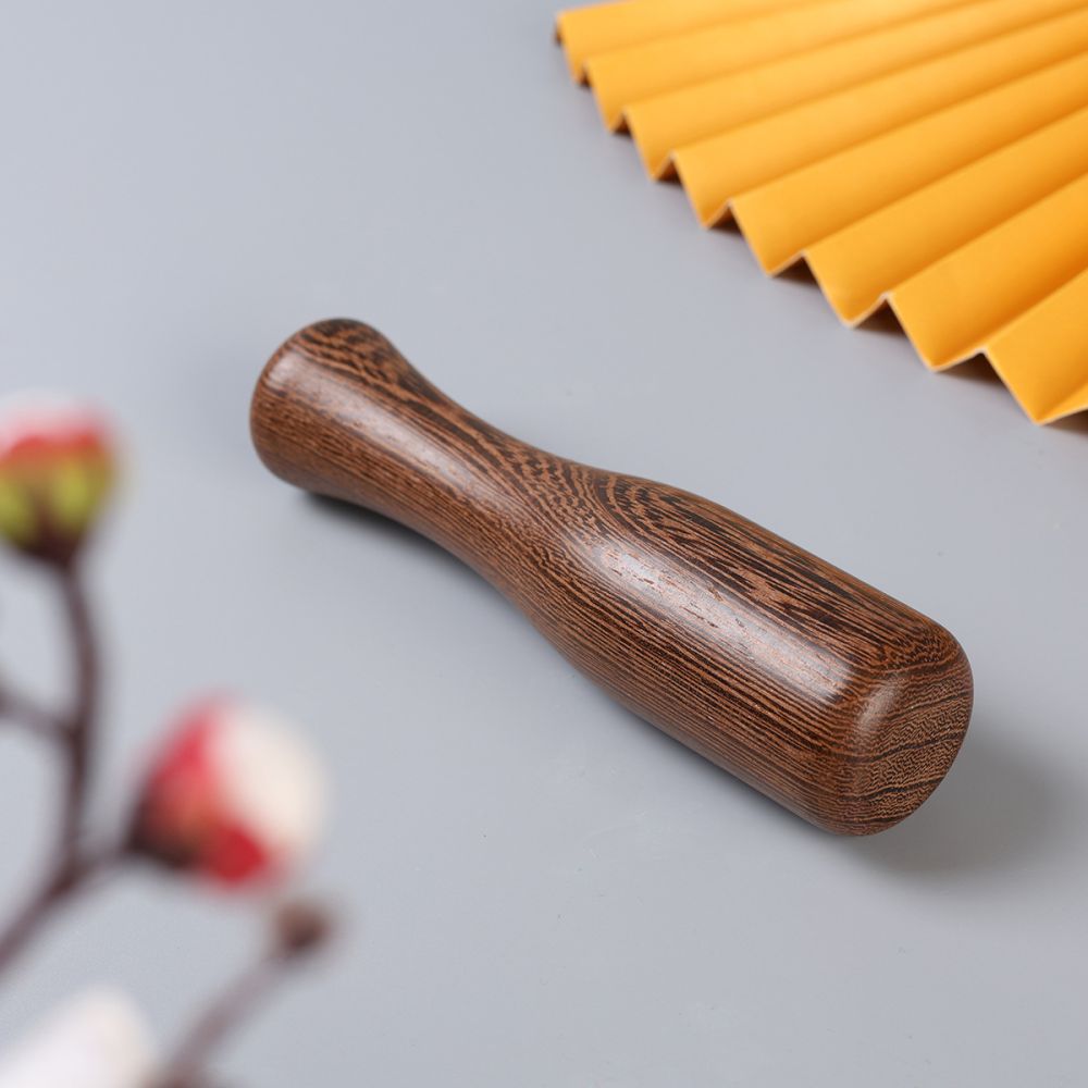 Hühnerflügel Holz Knoblauchpresse traditioneller Knoblauchzerkleinerer Haus Knoblauchstößel Knoblauchstößer Mörser Nussknacker - 7