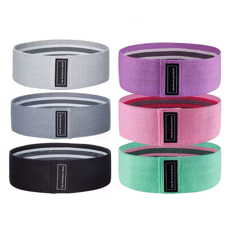 Elastic squat resistance band hip fitness pull band yoga stretch training band high resistance bands - 1