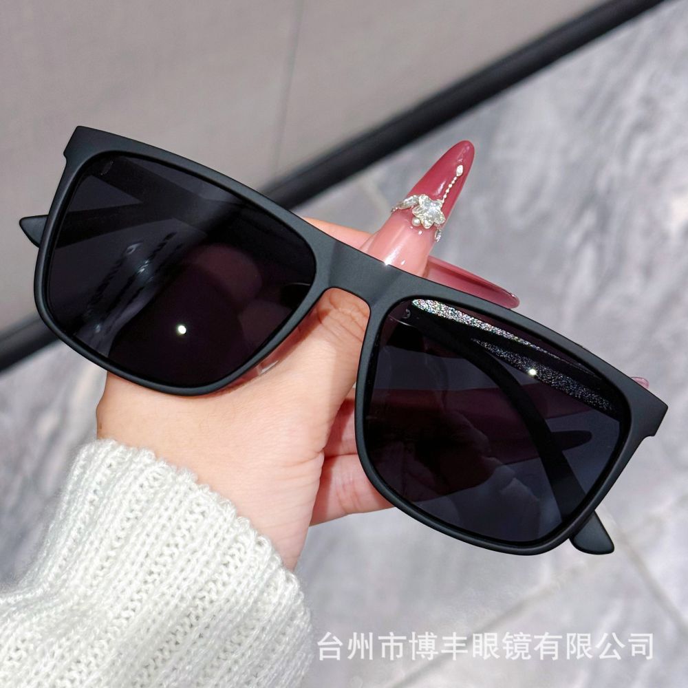 2026 neue polarisierte eckige Herrensonnenbrille im Pilotenstil mit Mattierung, Fahrbrille, HD-Gläser zum Autofahren, trendy