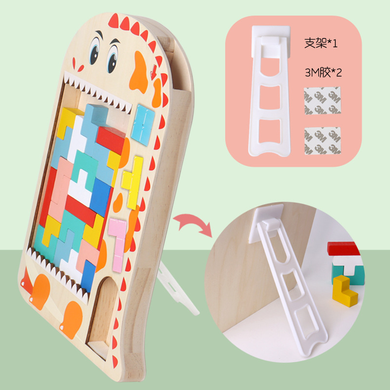 Kinder-3D-Tetris-Bauklotzpuzzle zum Denktraining ab 4 Jahren