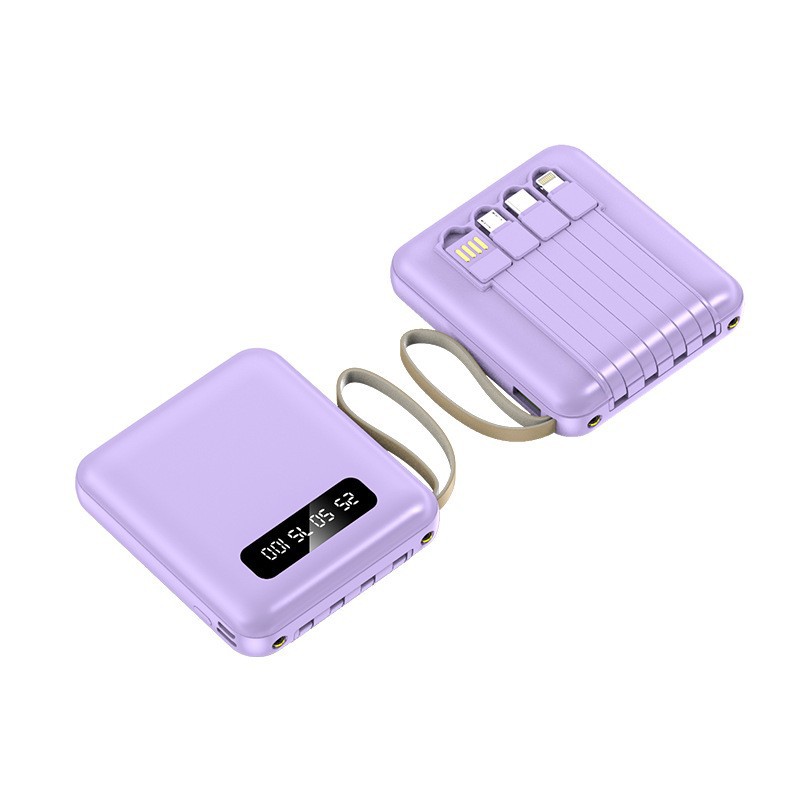 Mini-Powerbank 20000mAh mit 3C-Zertifikat – großer Kapazität, kompakt und tragbar, mit integriertem Kabel, mobile Stromquelle für den grenzüberschreitenden Handel - 6