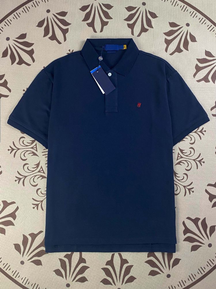 Футболка с отложным воротником RL в стиле Ralph Lauren с логотипом Little Pony, вышивкой, 100% хлопок, классический хлопковый топ с коротким рукавом, поло, экспортная модель, женская