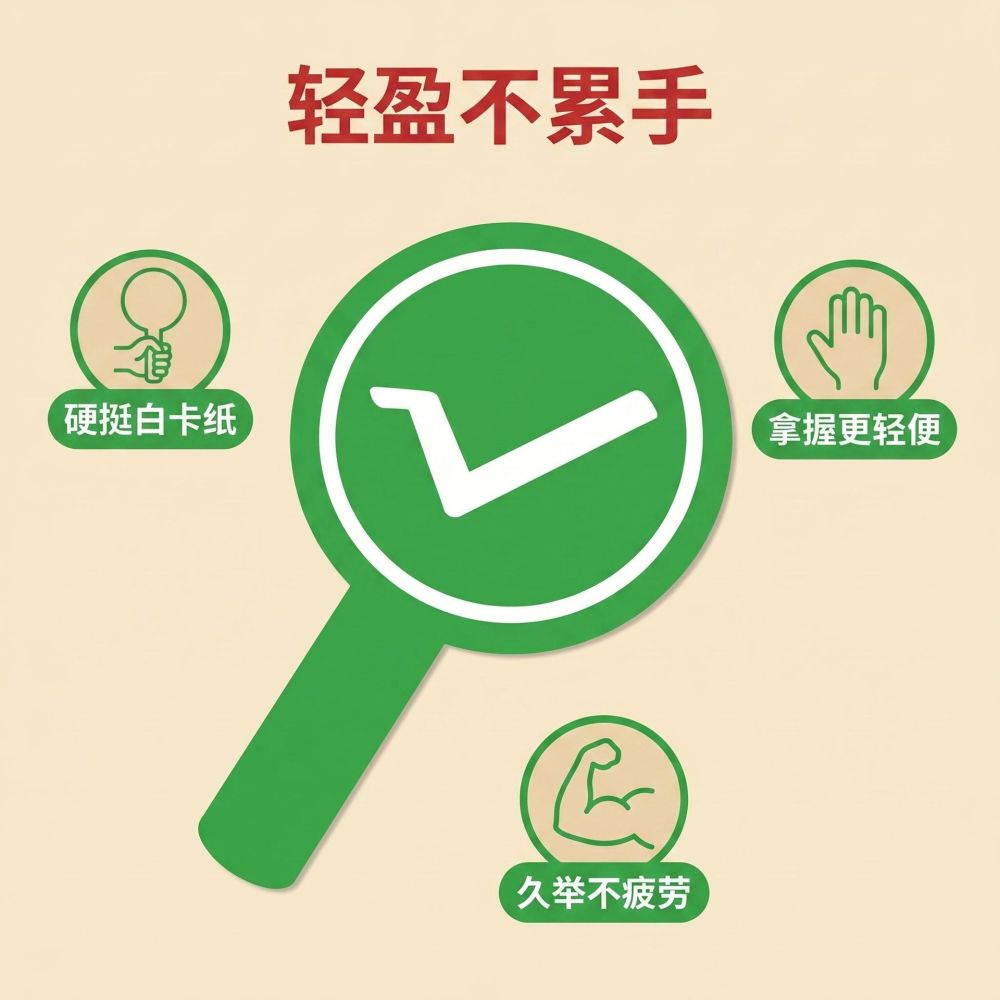 Viral Transition Right-or-Wrong Raise-Hand Card Double-Sided Creative Hand-Held Sign Prop Judge Scoring Tool Handheld Answer Card