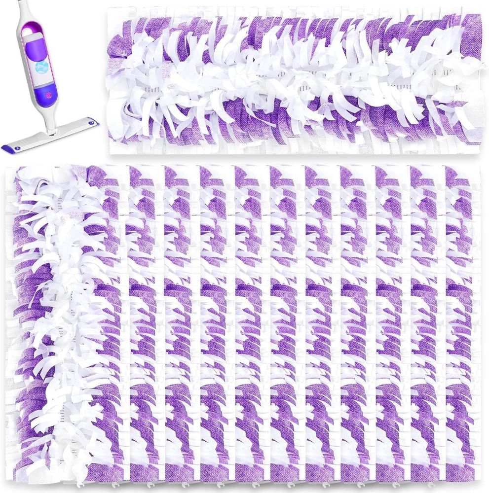 Disposable Mop Pads Compatible with Swiffer PowerMop, Dry and Wet Dual-Use Floor Cleaning Cloths, Absorbent Replacement Pads
