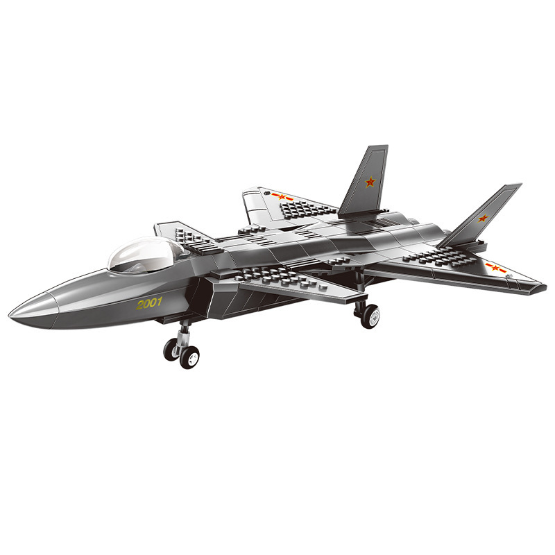 Wange Militärflugzeug Bausteine, 6-12 Jahre