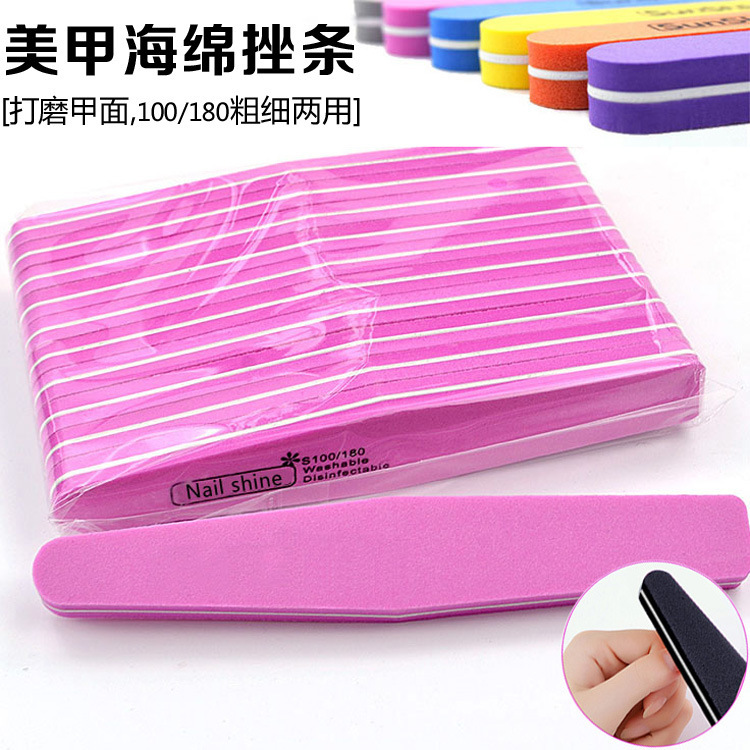 Nail polishing kit, sponge files and buffer strips - 1