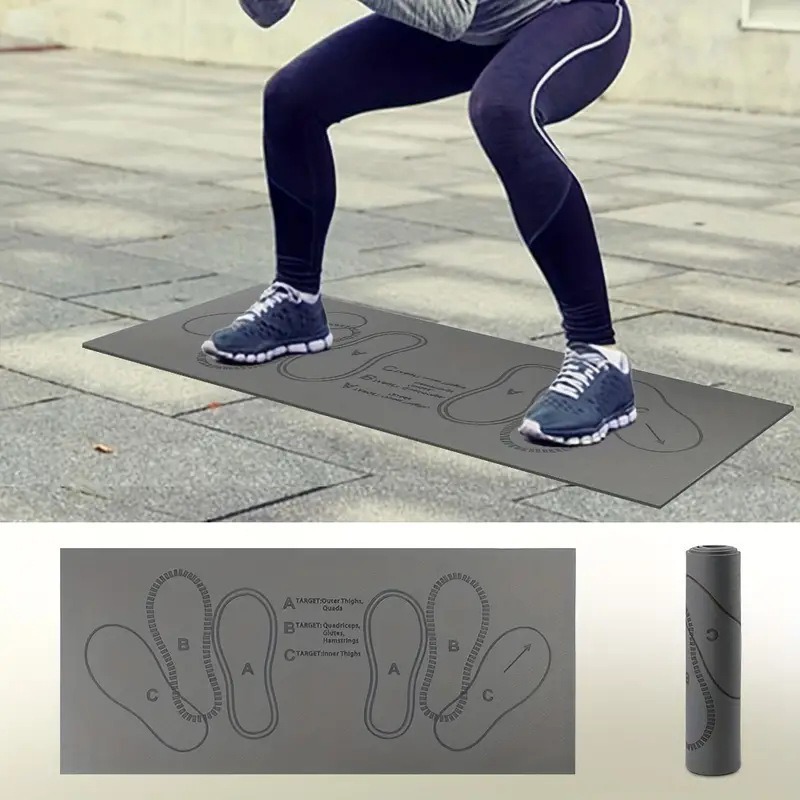 Kire dayanıklı ve gürültü azaltıcı ayak paspasları Pilates squat adım eğitimi evde erkekler ve kadınlar için fitness paspasları egzersiz kaymaz paspaslar stokta
